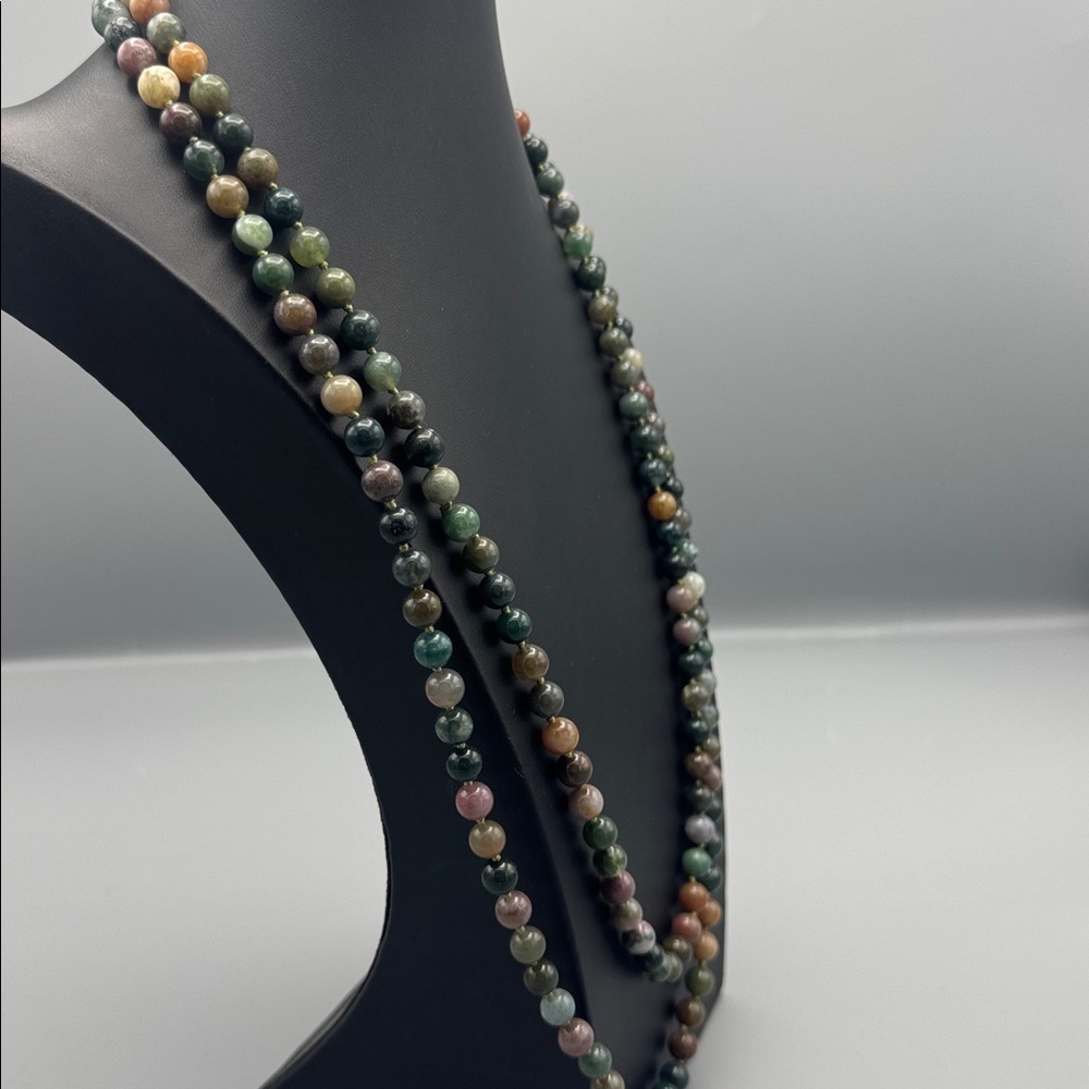Multi stone beaded necklace - Picture 2 of 6